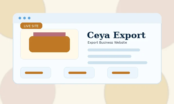 Ceya Export website preview