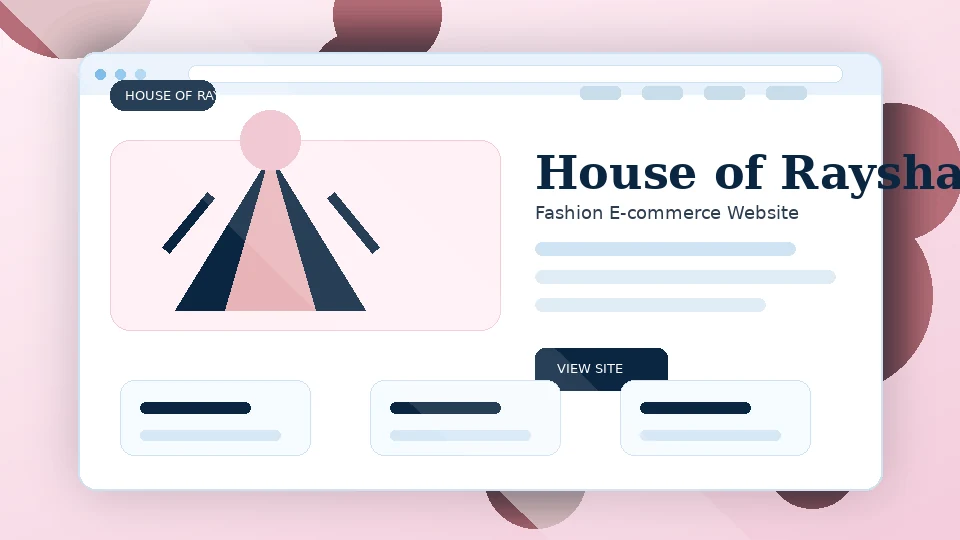 House of Raysha website preview